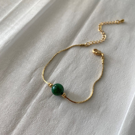 Pulsera ojo de tigre verde